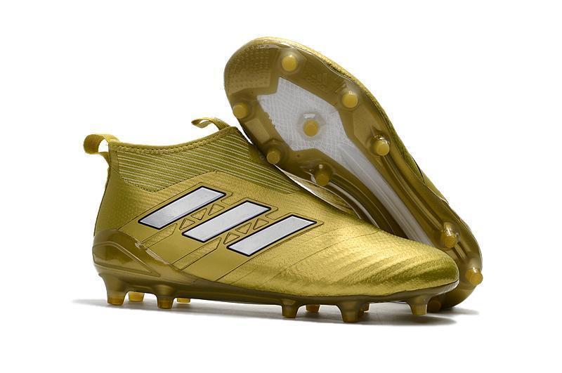 Adidas ACE PureControl FG Soccer Cleats Shoes Gold White