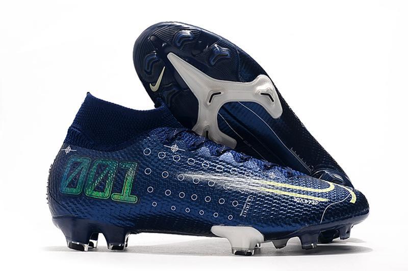 New Nike Dream Speed 13 Mercurial Superfly 7 Elite Flyknit 360 Soccer Cleats Shoes Dark Blue