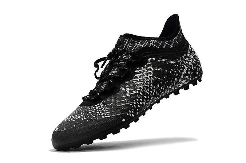 New Adidas Weave TANGO Series TF Small Grass Spike Soccer Cleats Shoes Black Gray