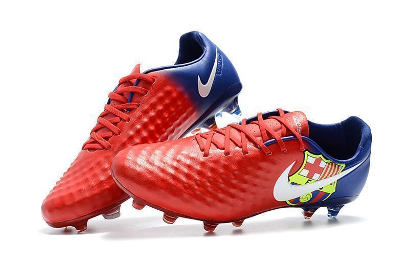 New Nike Magista Obra II FG Soccer Cleats Shoes Red Blue Barcelona