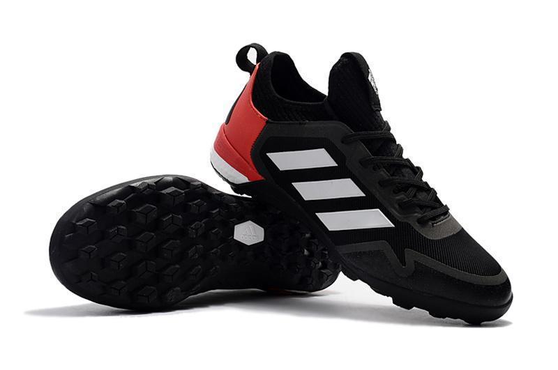 Adidas ACE TF  Soccer Cleats Shoes Black White Red