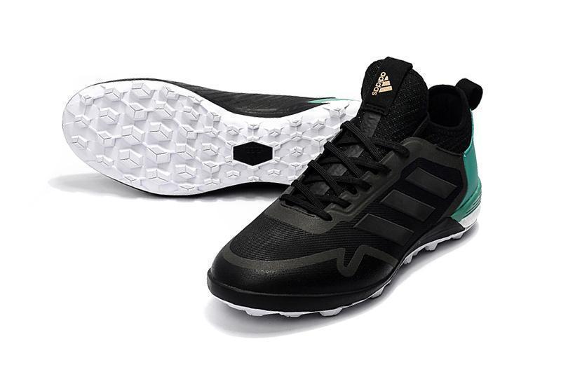 Adidas ACE TF Soccer Cleats Shoes Black Green White