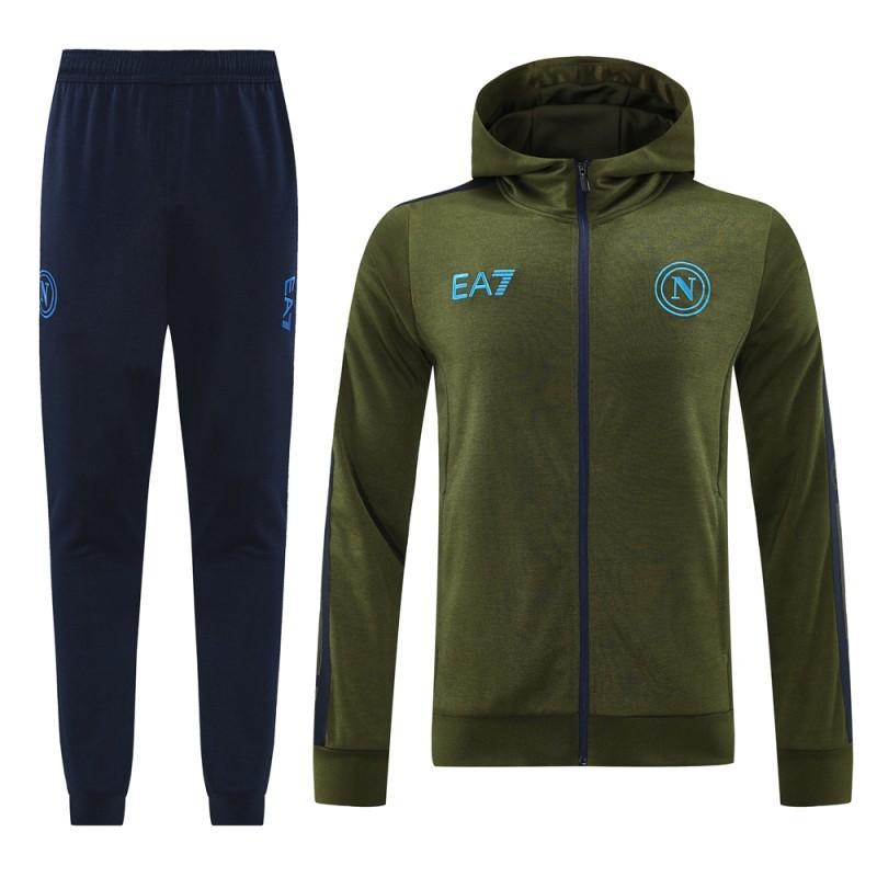 Conjunto de Treino Napoli 2024-25 - Casaco Com Capuz