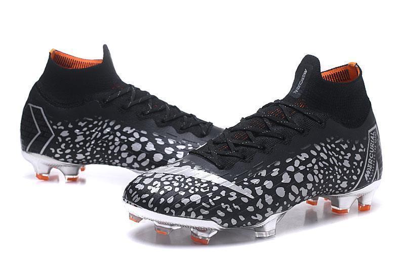 Nike Mercurial Superfly VI Elit FG Black White Leopard High Cut