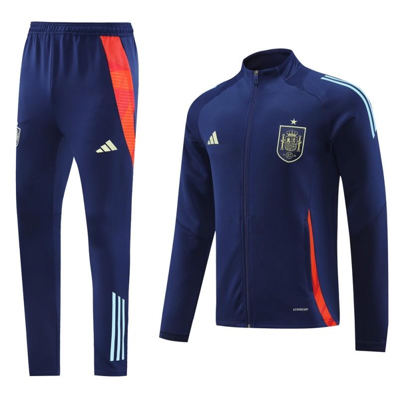 Conjunto de Treino Espanha 2024 - Casaco sem Capuz