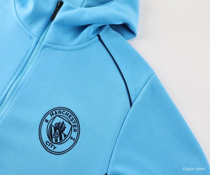 Conjunto de Treino Manchester City 2025-26 - Casaco com Capuz