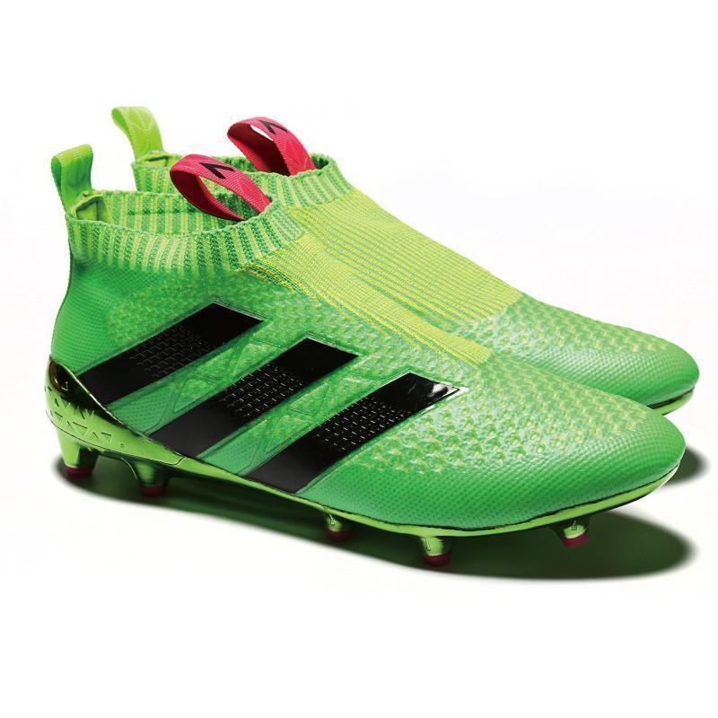 Adidas ACE 16+ Purecontrol FG/AG Soccer Cleats Solar Green Pink Black