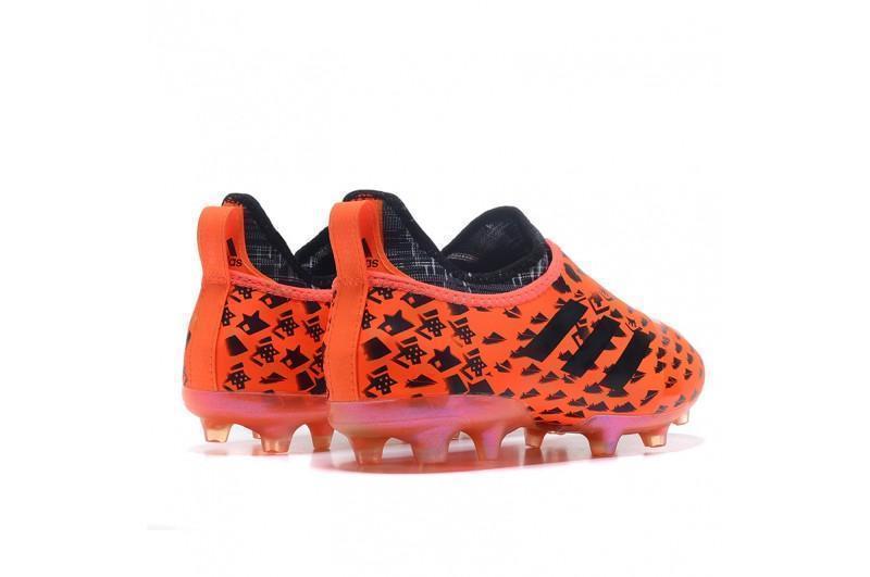 New Adidas Glitch Skin 17 FG Soccer Cleats Shoes Orange Black Gold