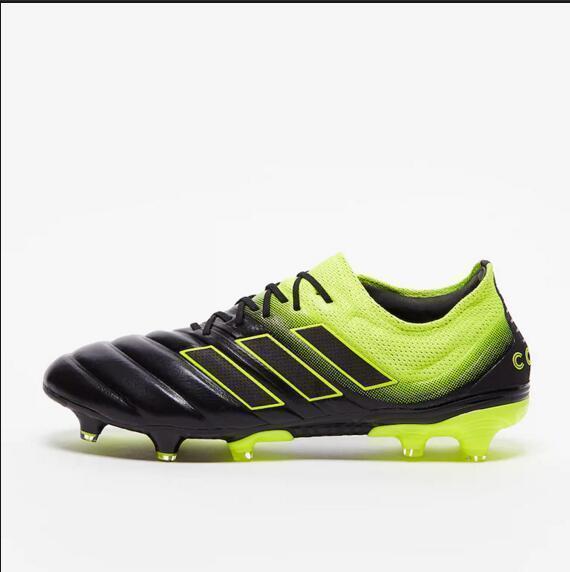 Adidas Copa 19.1 FG Soccer Cleats Shoes Black Yellow Green