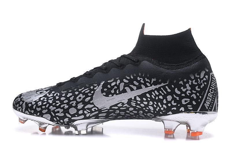 Nike Mercurial Superfly VI Elit FG Black White Leopard High Cut