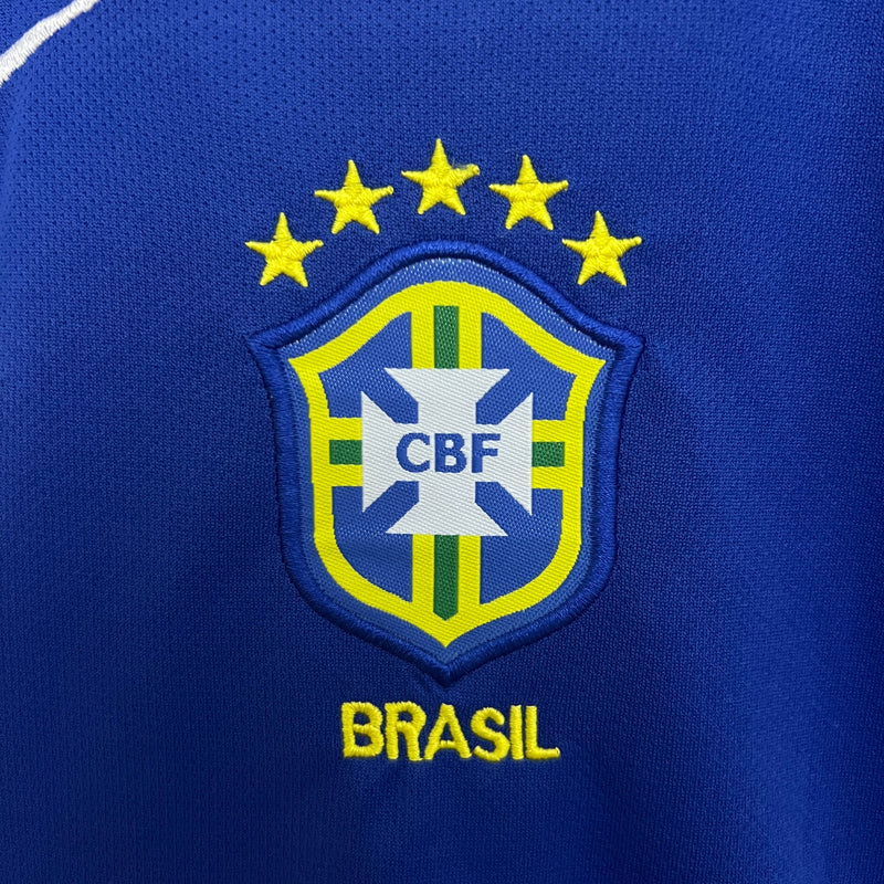 Conjunto Infantil Retrô Brasil 2004 Away