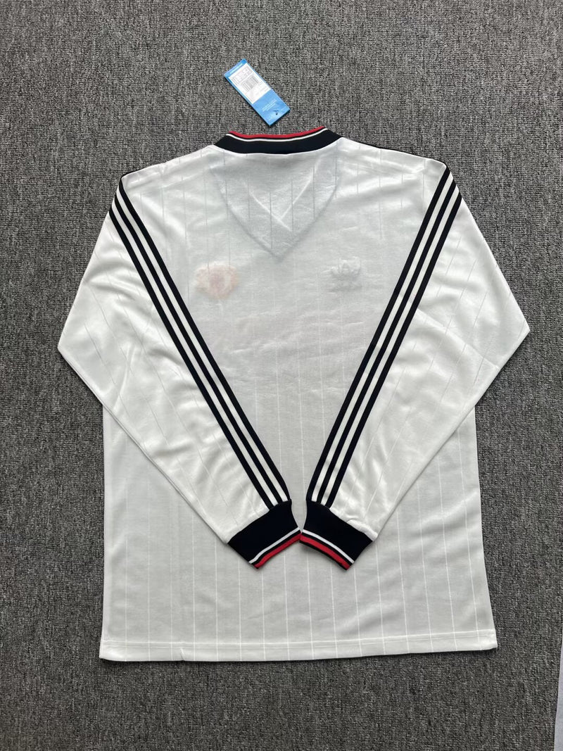 Camisola Retrô Manga Comprida Manchester United 1982-83 Away