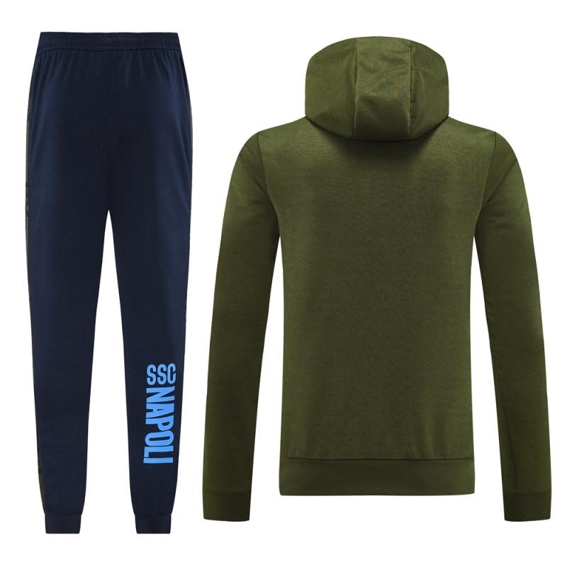 Conjunto de Treino Napoli 2024-25 - Casaco Com Capuz