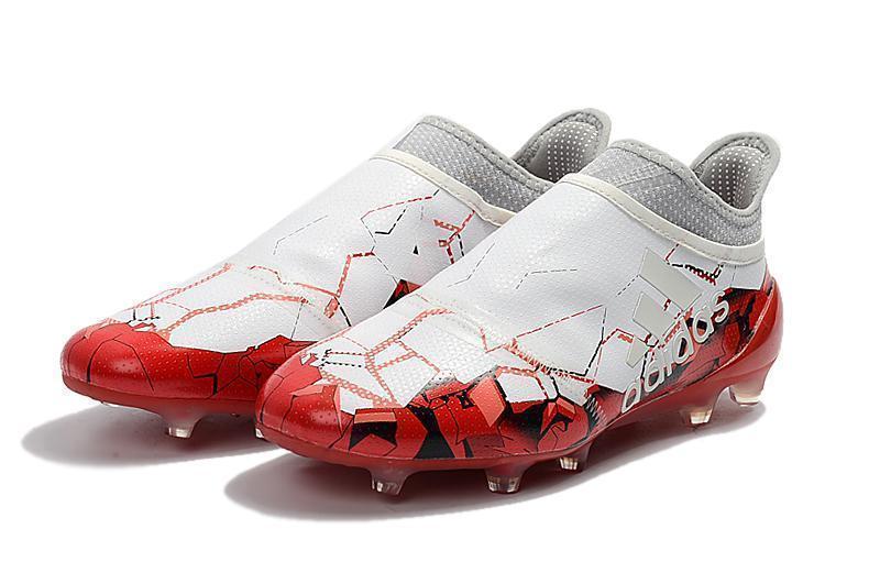 Adidas X 17+ Purechaos FG Soccer Cleats White Solar Red