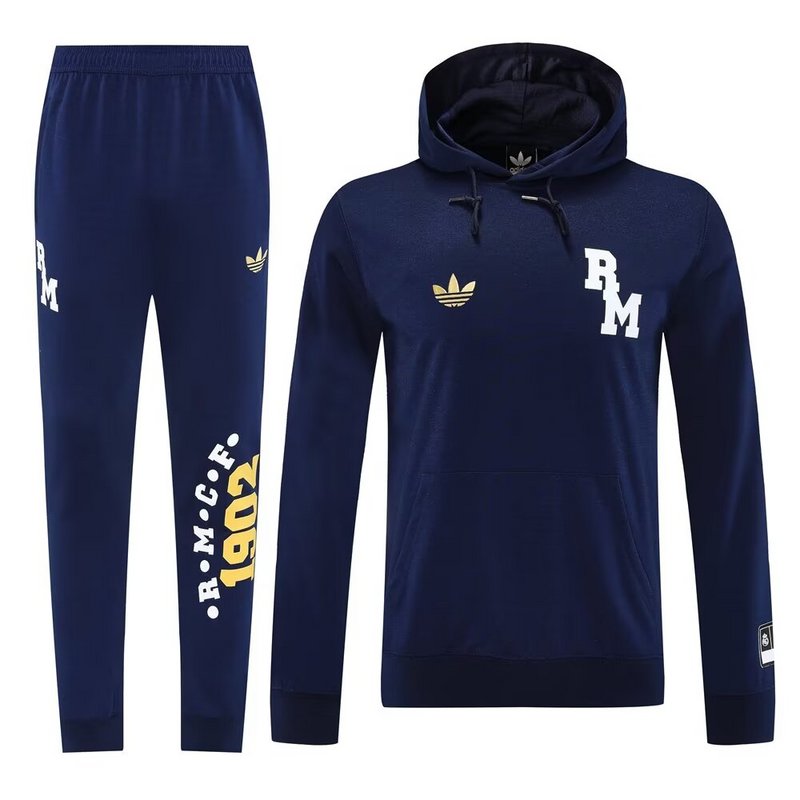 Conjunto de Treino Real Madrid 2025-26 - Casaco com Capuz