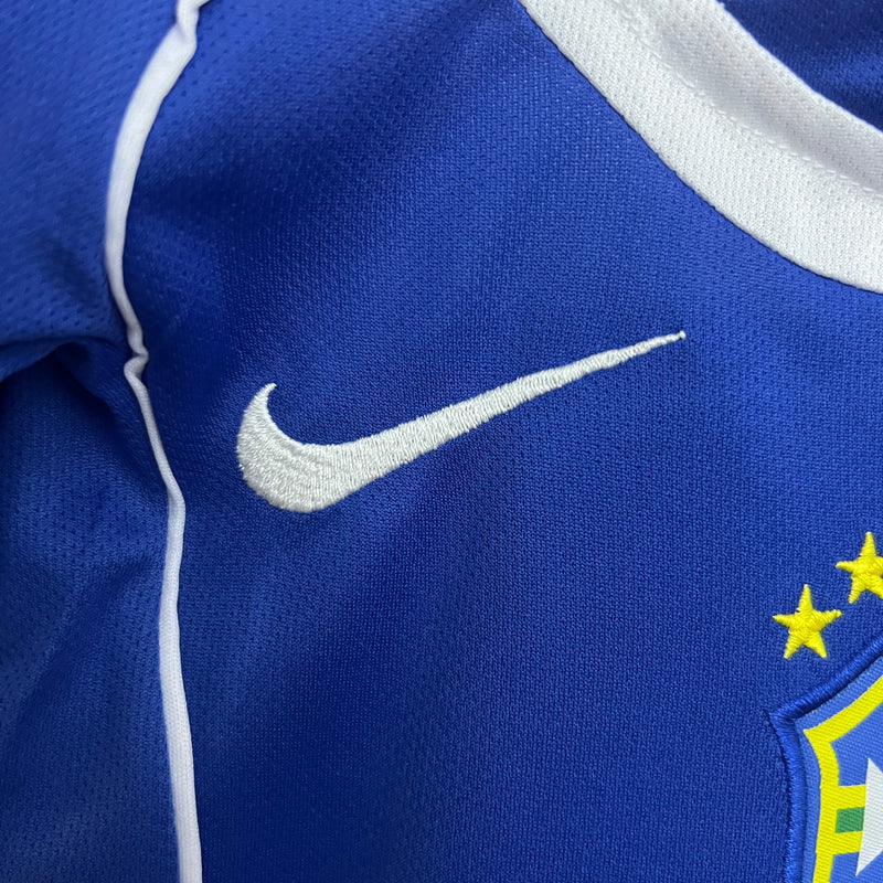 Conjunto Infantil Retrô Brasil 2004 Away