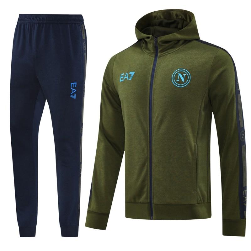Conjunto de Treino Napoli 2024-25 - Casaco Com Capuz