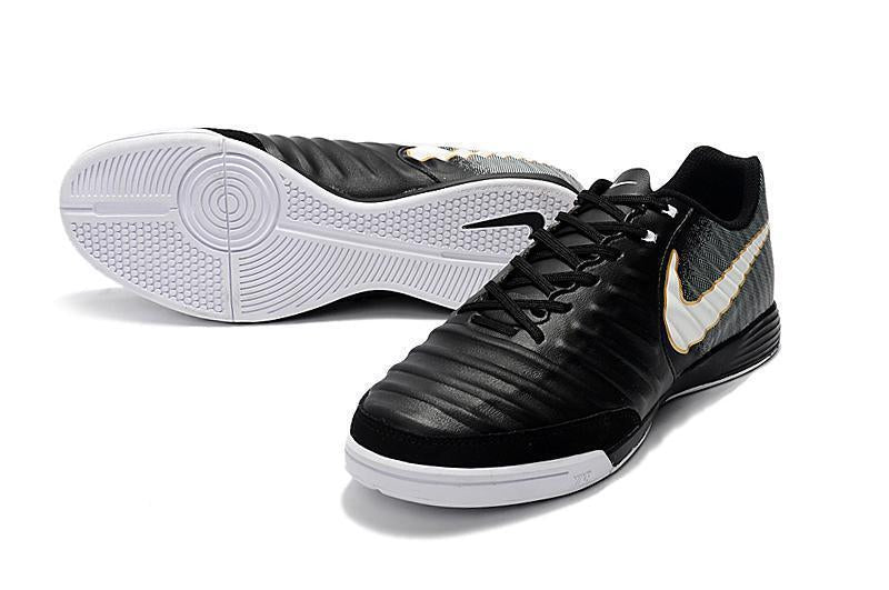 Nike TiempoX Ligera IV IC Indoor Soccer Shoes CY0037 Black/White/Black