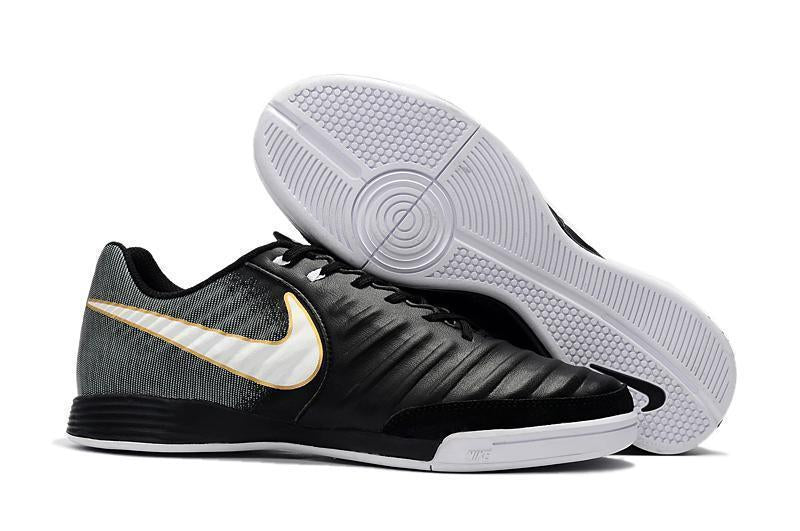 Nike TiempoX Ligera IV IC Indoor Soccer Shoes CY0037 Black/White/Black