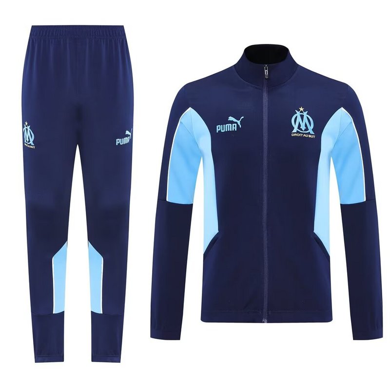 Conjunto de Treino Olympique Marselha 2025-26 - Casaco sem Capuz