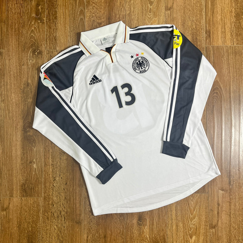 Camisola Retrô Manga Comprida Alemanha 2000 Home -BALLACK