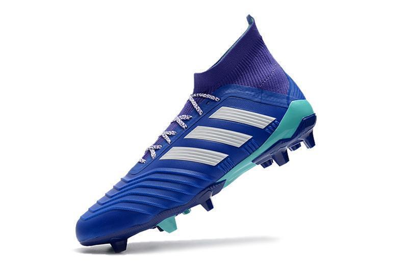 Adidas Predator 18.1 FG Soccer Cleats Purple Blue White turquoise