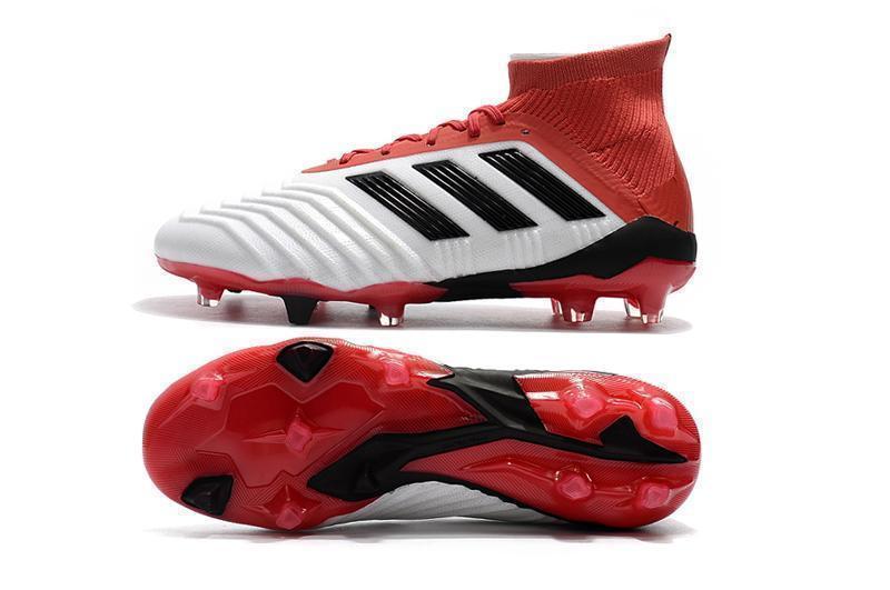 Adidas Predator 18.1 FG Soccer Cleats Red White Black