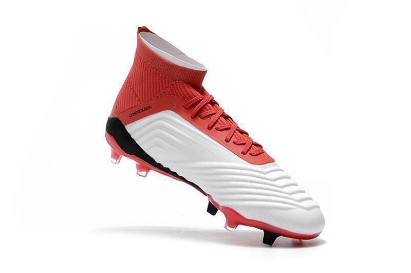 Adidas Predator 18.1 FG Soccer Cleats Red White Black