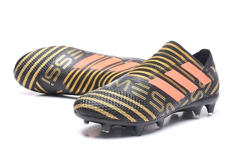 Adidas Nemeziz Messi 17.1 FG Soccer Cleats Trace Olive Bright Orange