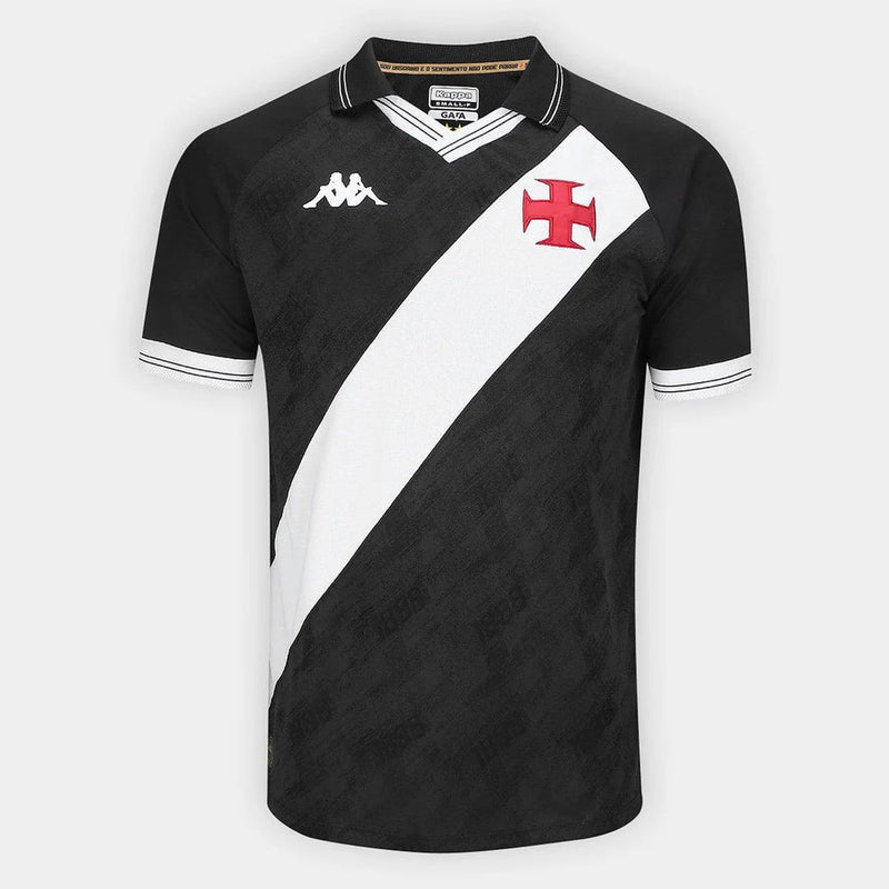 Camisa Vasco I 25/26 Masculino - Preto+Branco