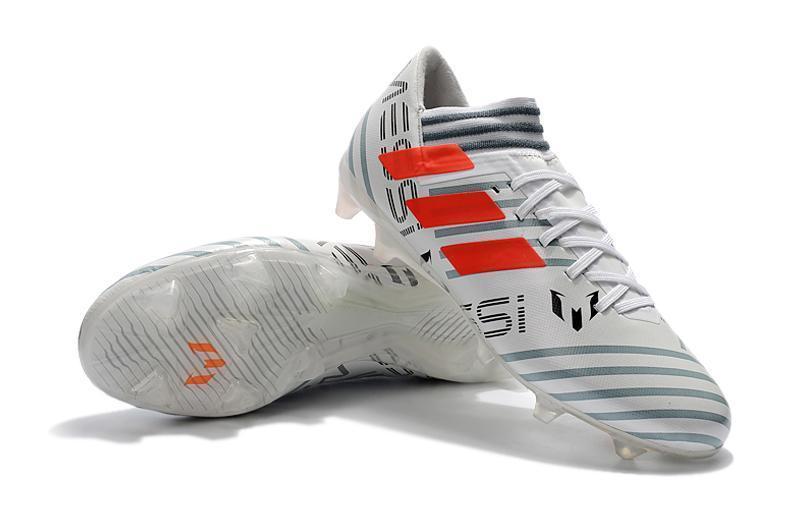 New Adidas Nemeziz Messi FG Soccer Cleats Shoes Sliver Gray Orange