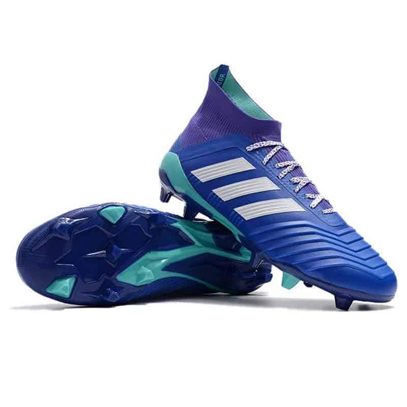 Adidas Predator 18.1 FG Soccer Cleats Purple Blue White turquoise