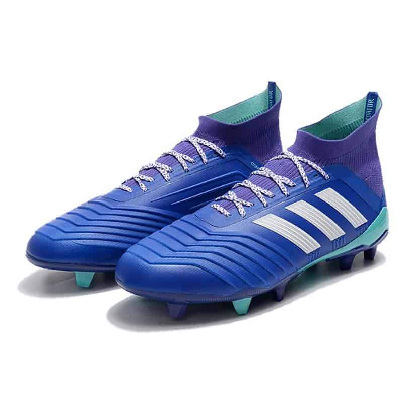 Adidas Predator 18.1 FG Soccer Cleats Purple Blue White turquoise