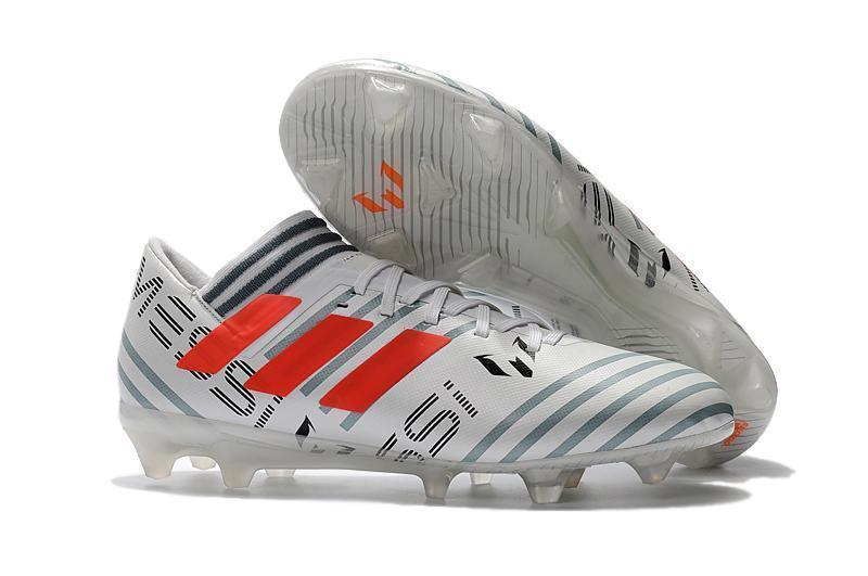 New Adidas Nemeziz Messi FG Soccer Cleats Shoes Sliver Gray Orange