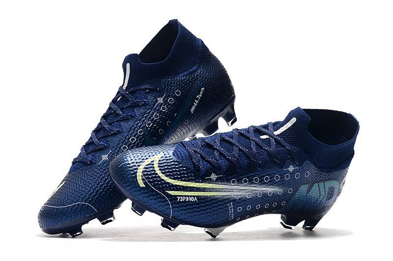 New Nike Dream Speed 13 Mercurial Superfly 7 Elite Flyknit 360 Soccer Cleats Shoes Dark Blue