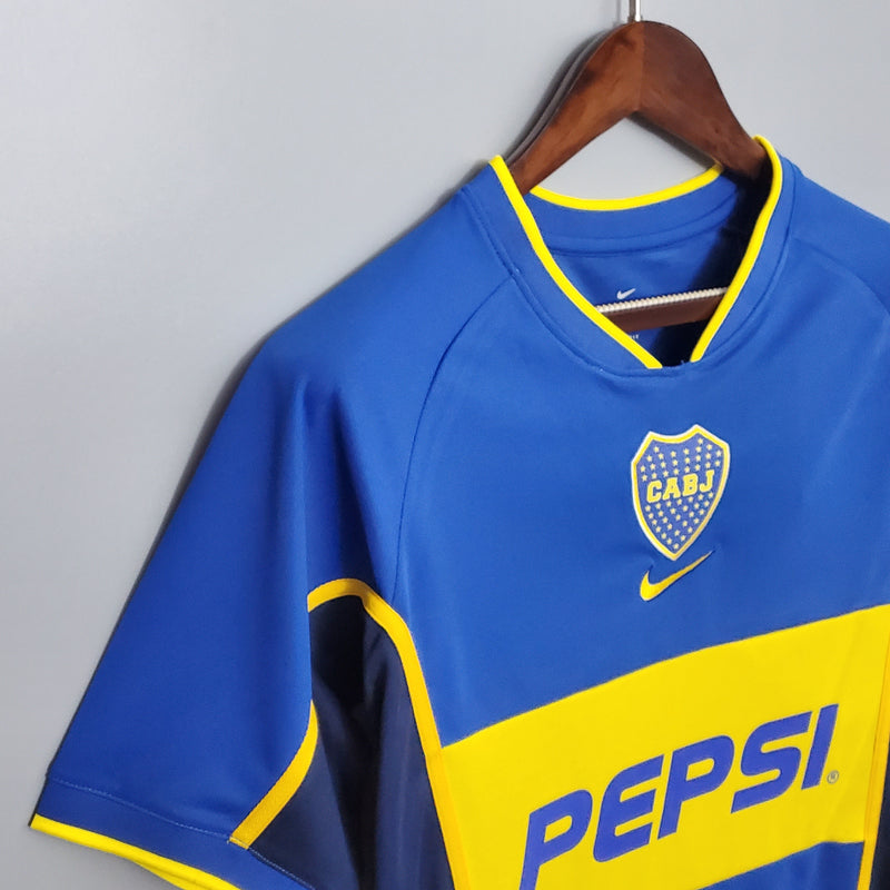 Camisola Retrô Boca Juniors 2002/02 Home