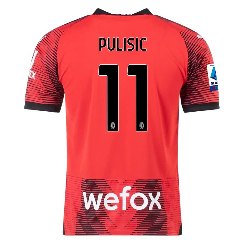 Christian Pulisic AC Milan 23/24 I Home Jersey - Fan Version