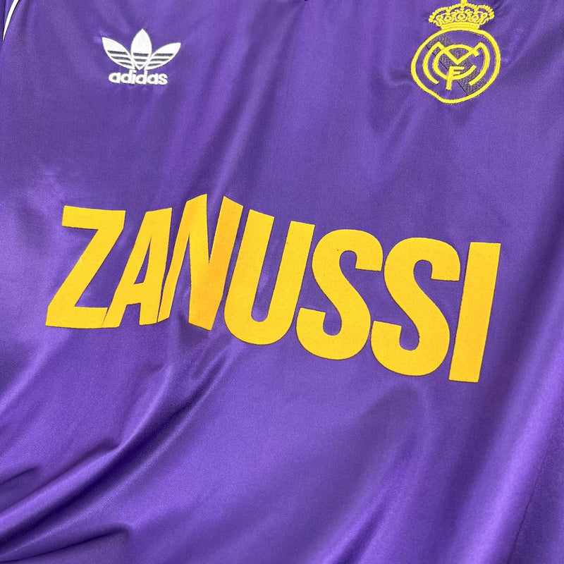 Camisola Retrô Manga Comprida Real Madrid 1984-85 - Away