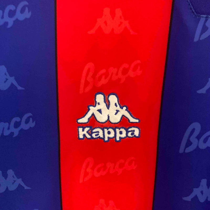 Camisola Retrô Manga Comprida FC Barcelona 1996-97 - Home