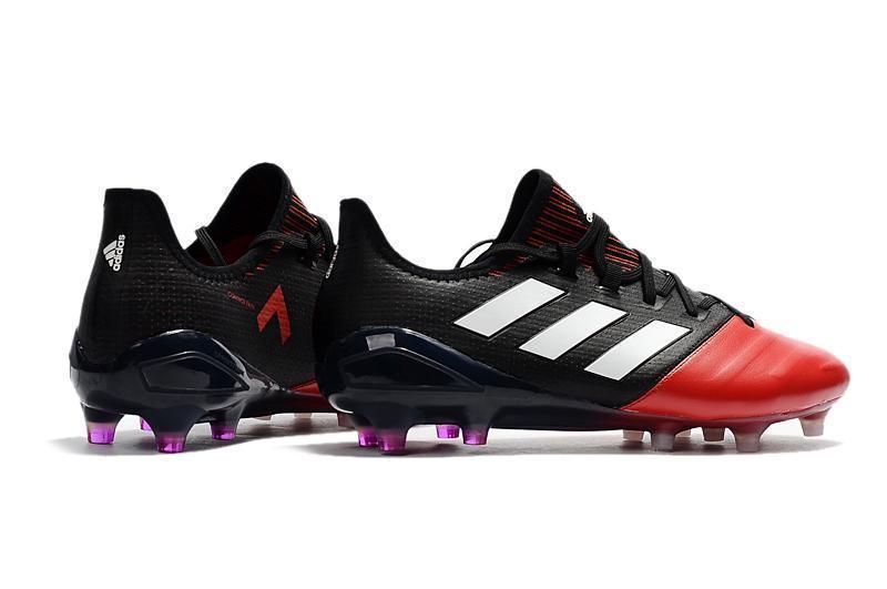 Adidas ACE 17.1 Leather FG Soccer Cleats Red White Black