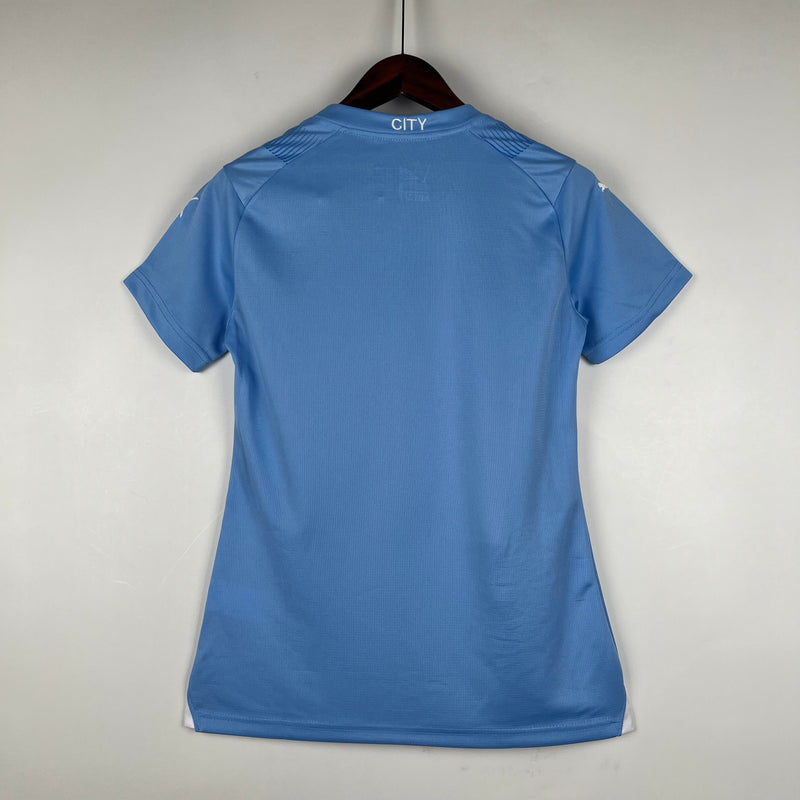Camisola Feminina Manchester City 2023/24 Home