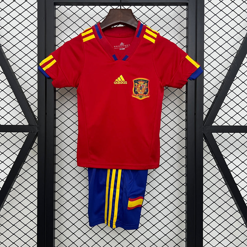 Conjunto infantil Retrô Espanha 2010 Home