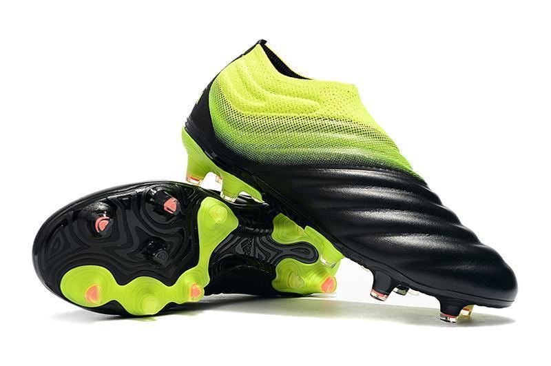 Adidas Copa 19+ FG Soccer Cleats Shoes Black Yellow Green