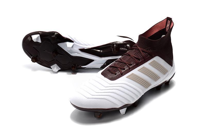 Adidas Predator 18.1 FG Soccer Cleats White Red Wine Gold