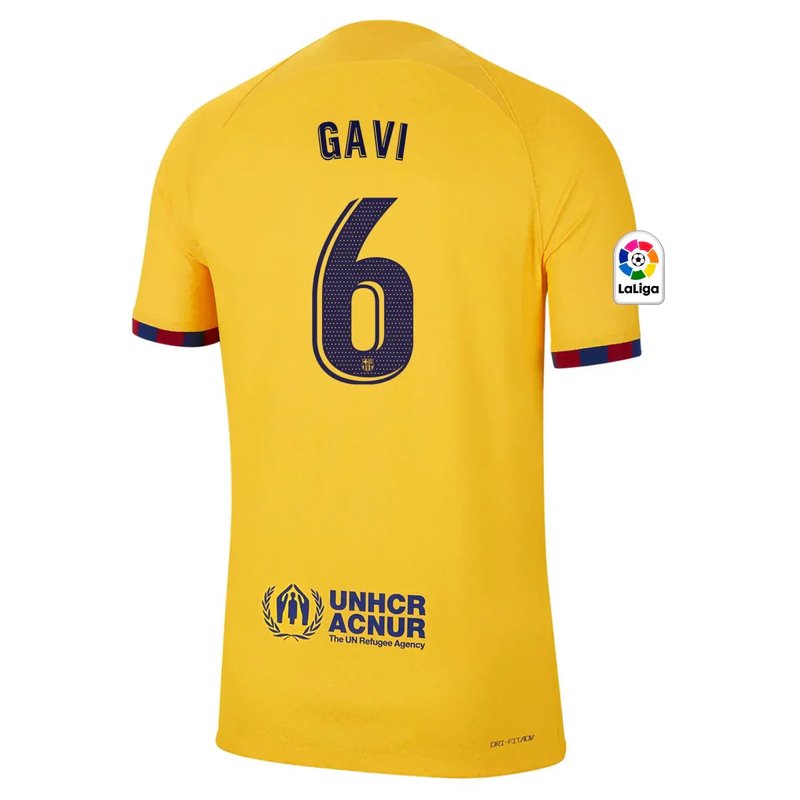 Gavi Barcelona 22/23 Senyera IV Fourth Jersey - Player Version