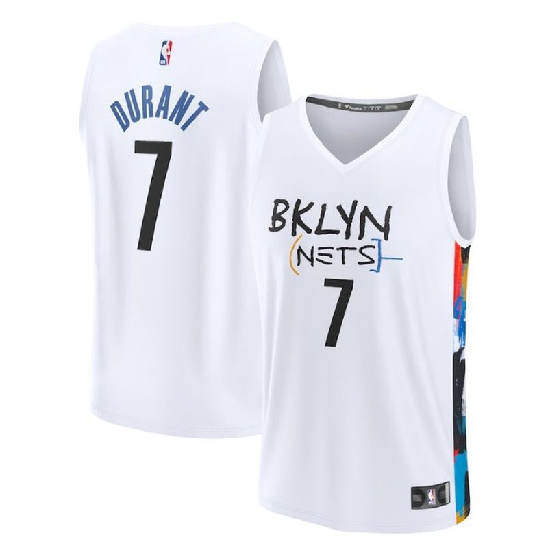 Kevin Durant Brooklyn Nets 2023 Fastbreak NBA Jersey - City Edition - White