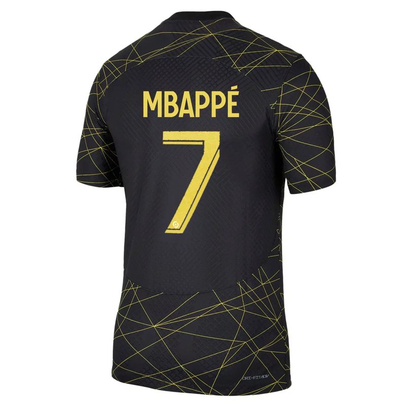 Kylian Mbapp�� Paris Saint-Germain (PSG) 22/23 IV Fourth Jersey - Player Version