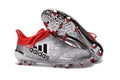 Adidas X 16+ Purechaos FG/AG Soccer Cleats Silver Metallic Solar Red