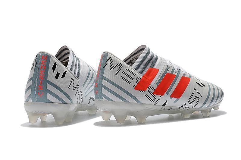 New Adidas Nemeziz Messi FG Soccer Cleats Shoes Sliver Gray Orange