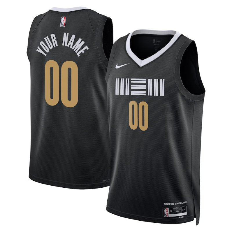 Memphis Grizzlies Unisex 23/24 NBA Jersey - Black - City Edition